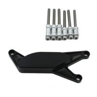 CNC padáky motoru - černé pro GSX-R 600/750 04-05 levá